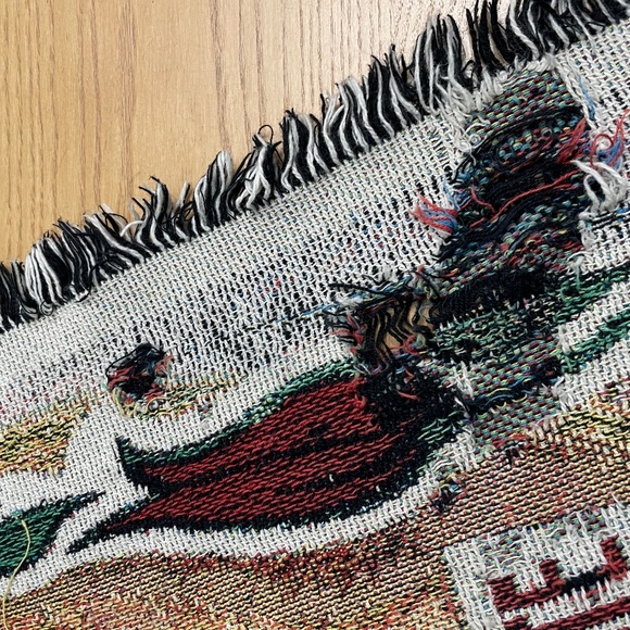 Martin's Potato Rolls Throw Blanket 70 x 50" Pennsylvania Dutch Advertising READ - Picture 3 of 4